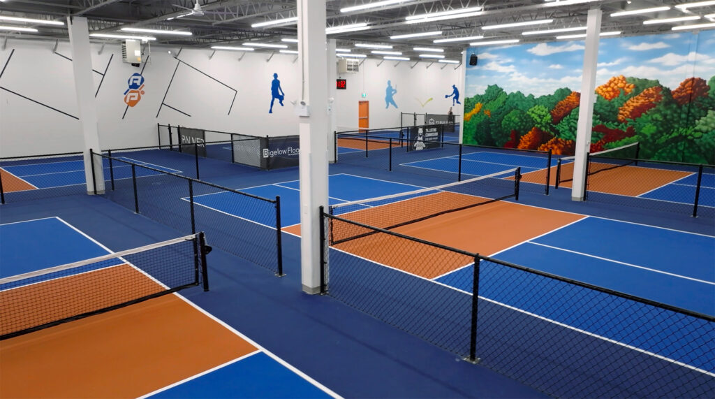 Interior view of the courts at Real Pickleball